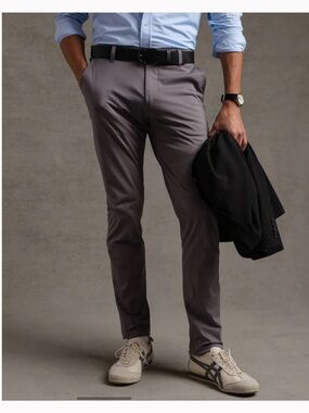 RHONE Men's Commuter Pant in Grey